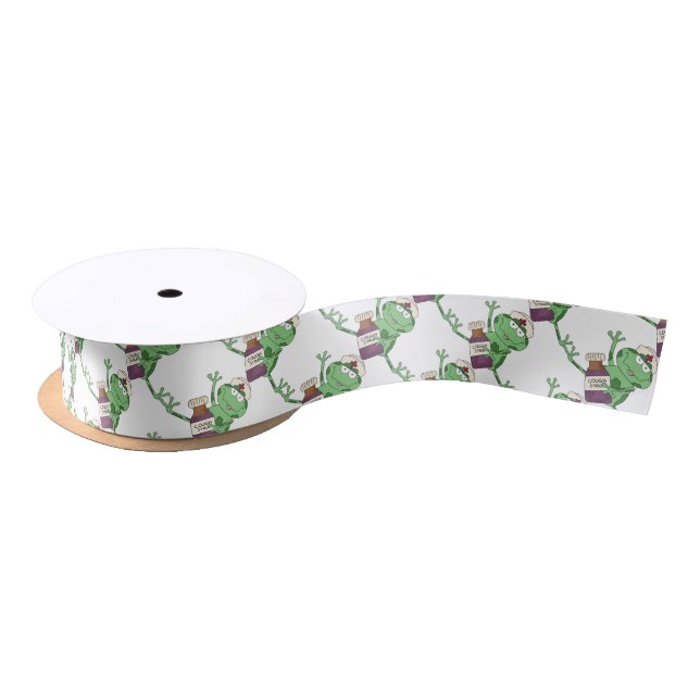 Cartoon nurse frog gift ribbon (Spool)