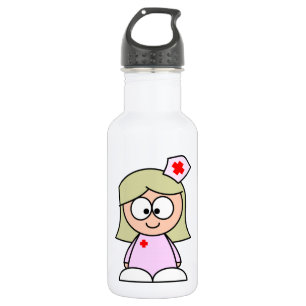 Cartoon Nurse Water Bottle