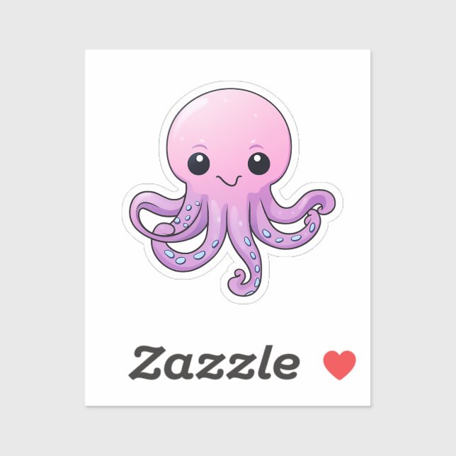 Cartoon octopus  sticker (Sheet)