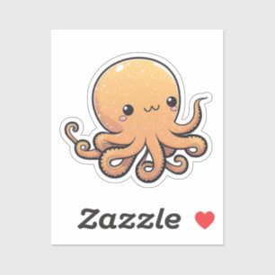 Cartoon octopus  sticker