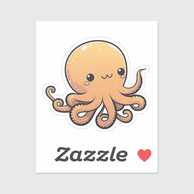 Cartoon octopus  sticker (Sheet)