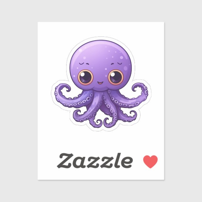 Cartoon octopus  sticker (Sheet)