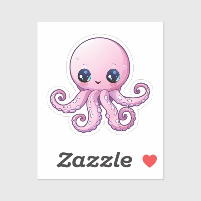 Cartoon octopus  sticker (Sheet)