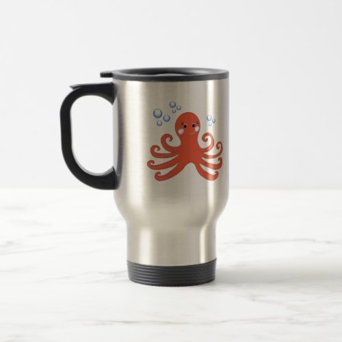 Cartoon Octopus Travel Mug