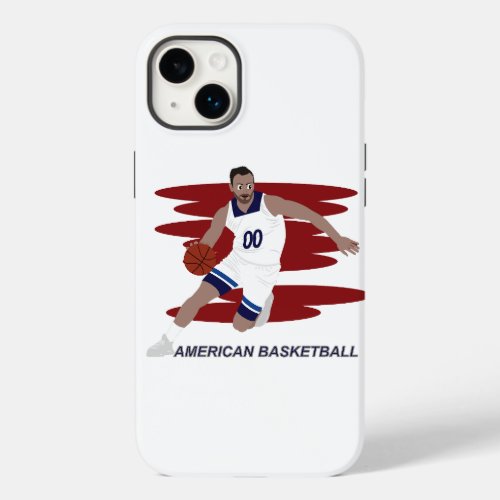 Cartoon of a basketball player Case_Mate iPhone 14 plus case