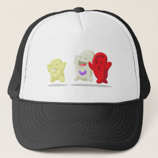 Cartoon of Blood Cell - Erythrocytes, Leukocytes, Trucker Hat