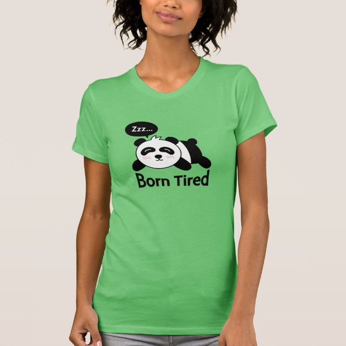 Cartoon of Cute Sleeping Panda Shirts