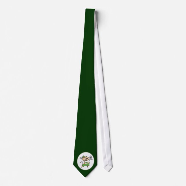 Cartoon Oktoberfest Man Beer Stein Tie (Front)