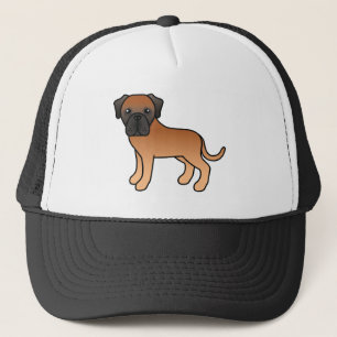 Cartoon Old English Mastiff Dog In Apricot Coat