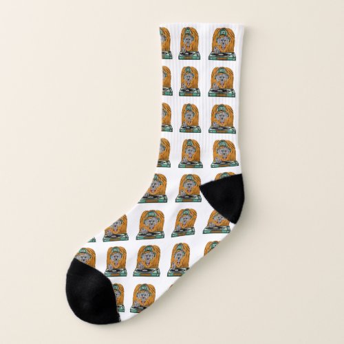 Cartoon Orangutan dj Socks