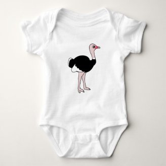 Ostrich Baby Jersey Bodysuit