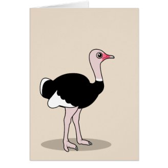 Ostrich Greeting Card
