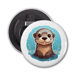 Cartoon otter illustration bottle opener