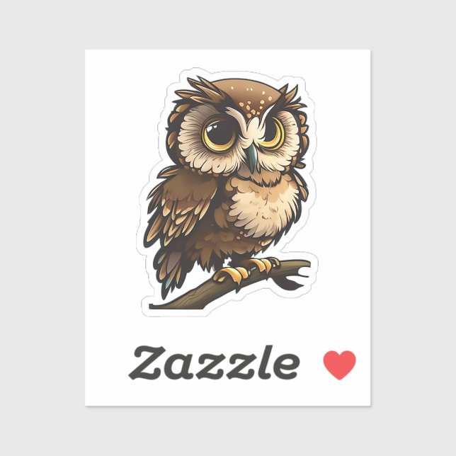 Cartoon owl  sticker (Sheet)