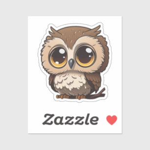 Cartoon owl  sticker