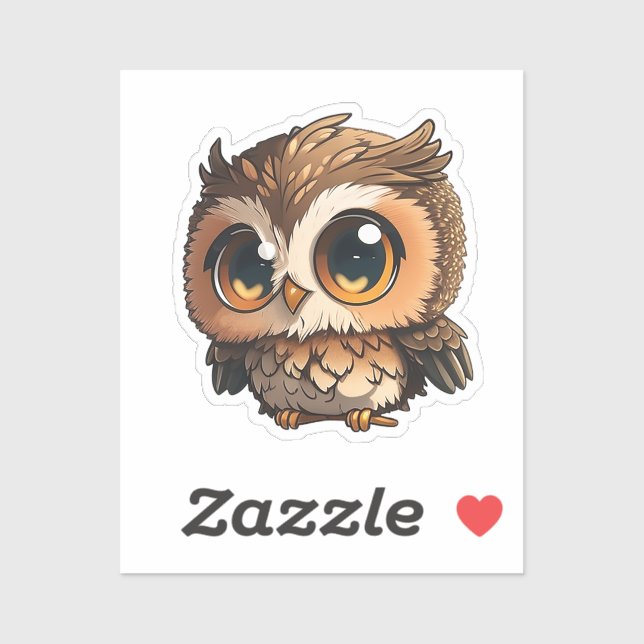 Cartoon owl  sticker (Sheet)
