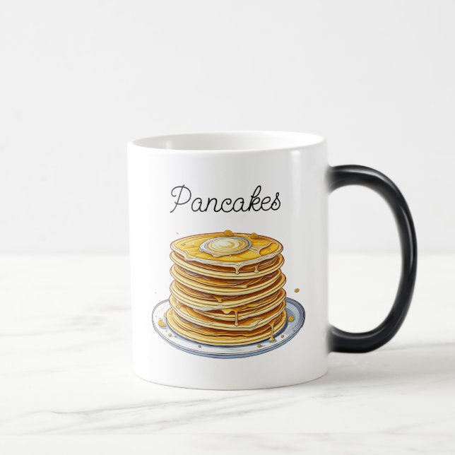 Cartoon Pancakes | Yummy Foodie Color Morph Mug (Right)