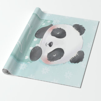 Cartoon Panda | Cute Panda Is In Pocket Wrapping Paper