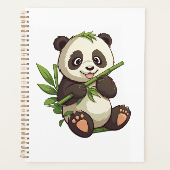 Cartoon panda illustration planner (Front)