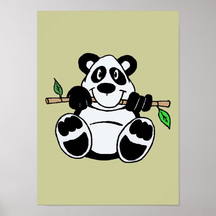 Cartoon Panda Poster