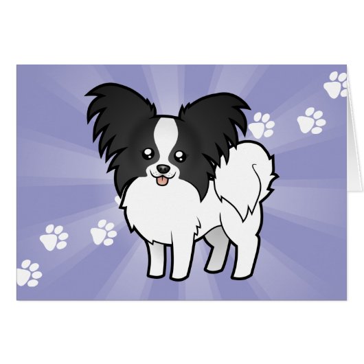 Cartoon Papillon Cards (Front Horizontal)
