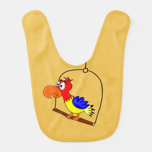 Cartoon parrot bib (Front)