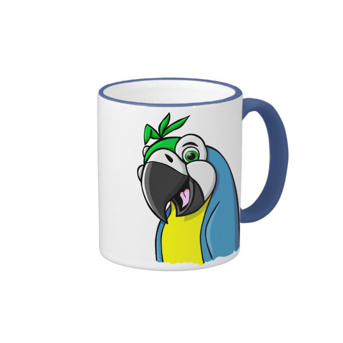 Cartoon Parrot Coffee Mug