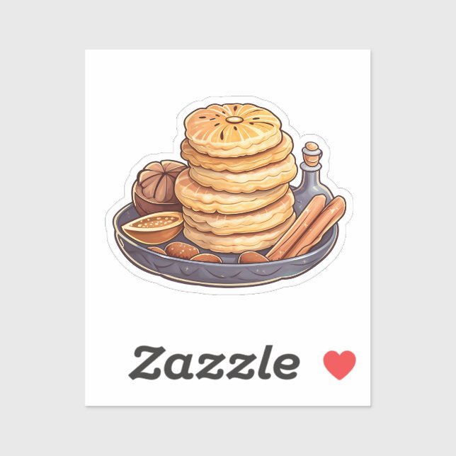Cartoon pastry sticker (Sheet)