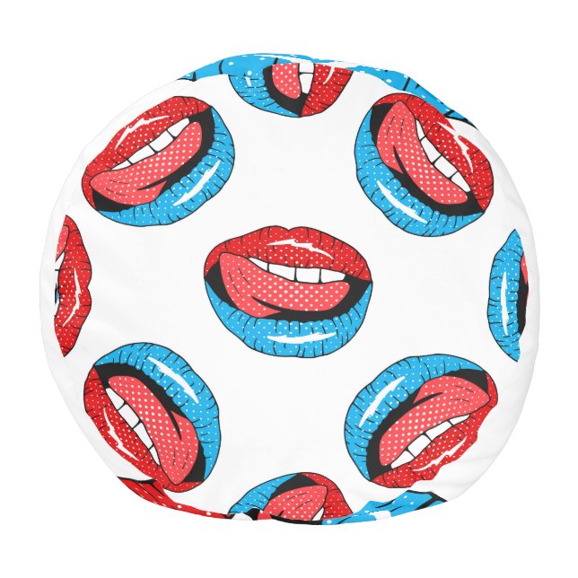 Cartoon Patch Badges: Retro Pop Pouf (Bottom)