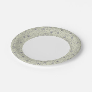 Cartoon pattern with funny cats paper plates