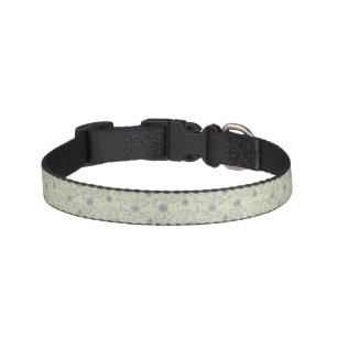 Cartoon pattern with funny cats pet collar