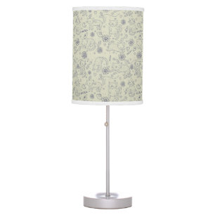 Cartoon pattern with funny cats table lamp