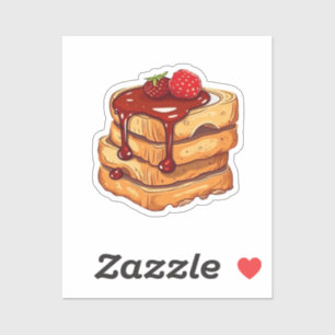 Cartoon peanut butter and jelly sandwich sticker