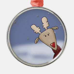 Cartoon Peeking Ornament
