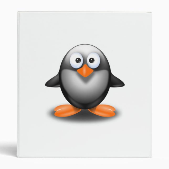 Cartoon Penguin Binder (Front)