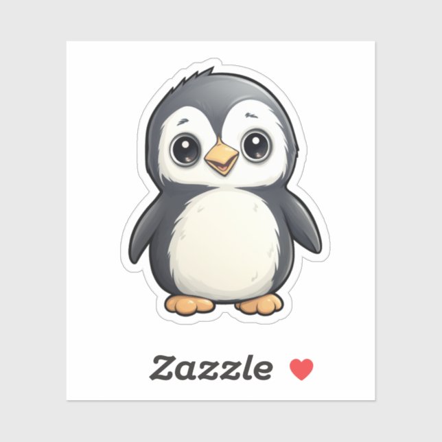 Cartoon penguin illustration sticker (Sheet)