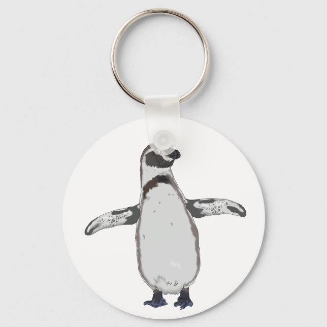 Cartoon Penguin Keychain (Front)
