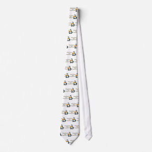 Cartoon Penguin Neck Tie