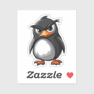 Cartoon penguin sticker