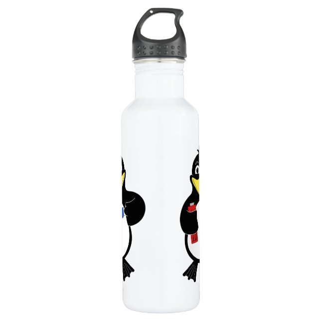 Cartoon penguin water bottle (Front)