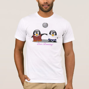 Cartoon Penguins Disco Dancing Shirt
