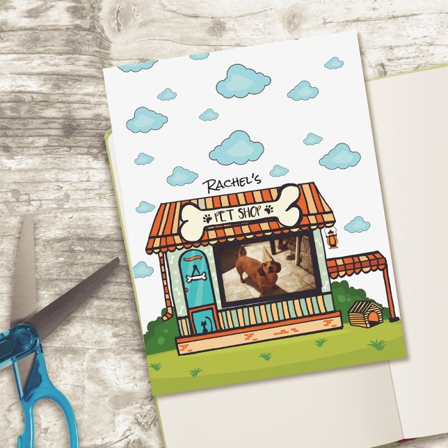Cartoon Pet Care Personalized Scrapbook Paper (Creator Uploaded)