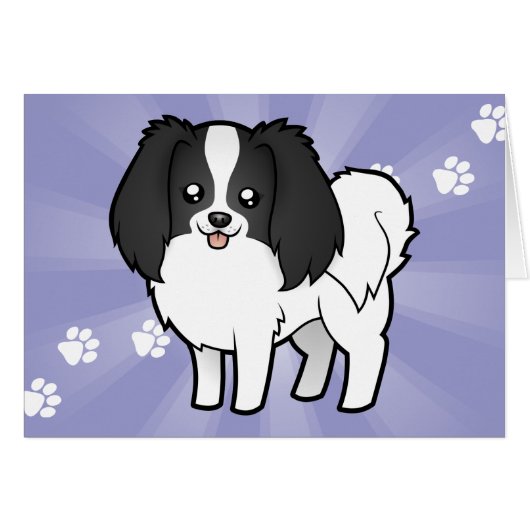 Cartoon Phalene / Japanese Chin (Front Horizontal)