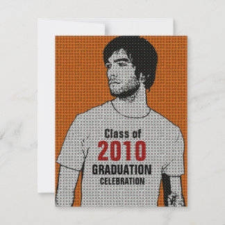 Cartoon Photo Insert 5 Graduation Party Invitation