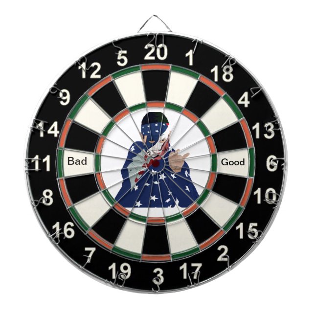 Cartoon Picture of Donald Trump Dart Board (Front)