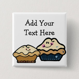 Cartoon Pies for Pie Day January 23rd Button