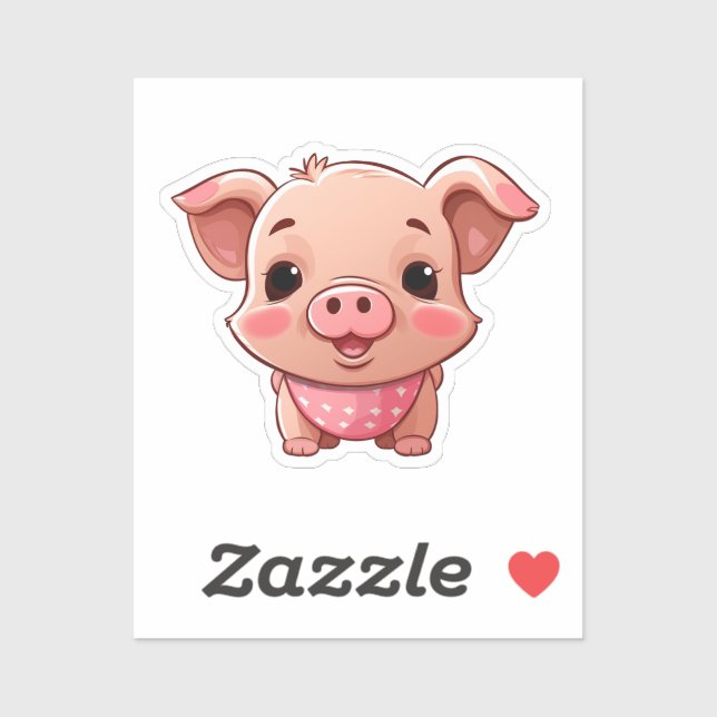 Cartoon pig  sticker (Sheet)