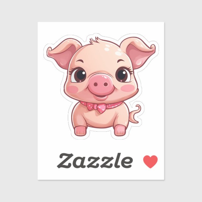 Cartoon pig  sticker (Sheet)