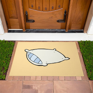 Cartoon Pillow with Giant Doormat