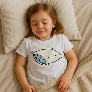 Cartoon Pillow with Giant T-Shirt